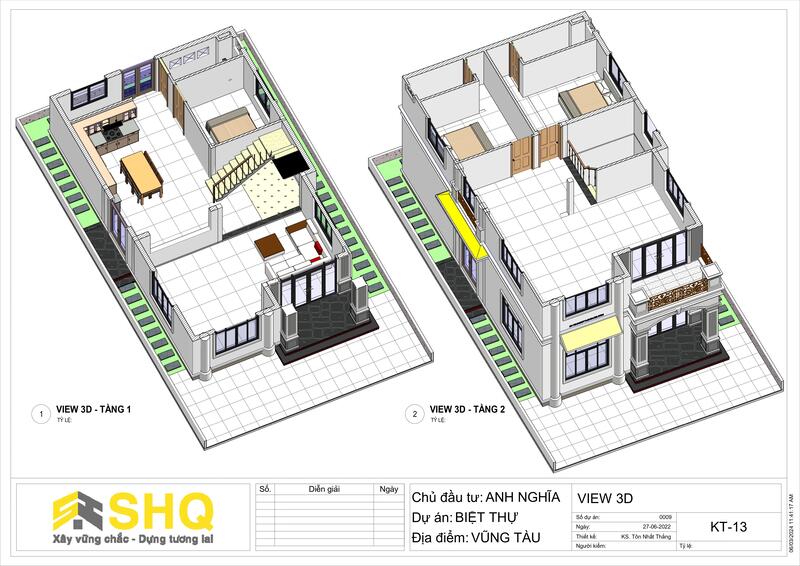 mặt bằng công năng 3d revit