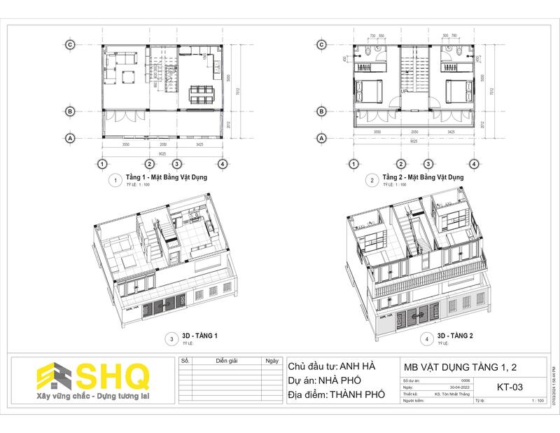 mô hình kiến trúc nhà phố revit 1