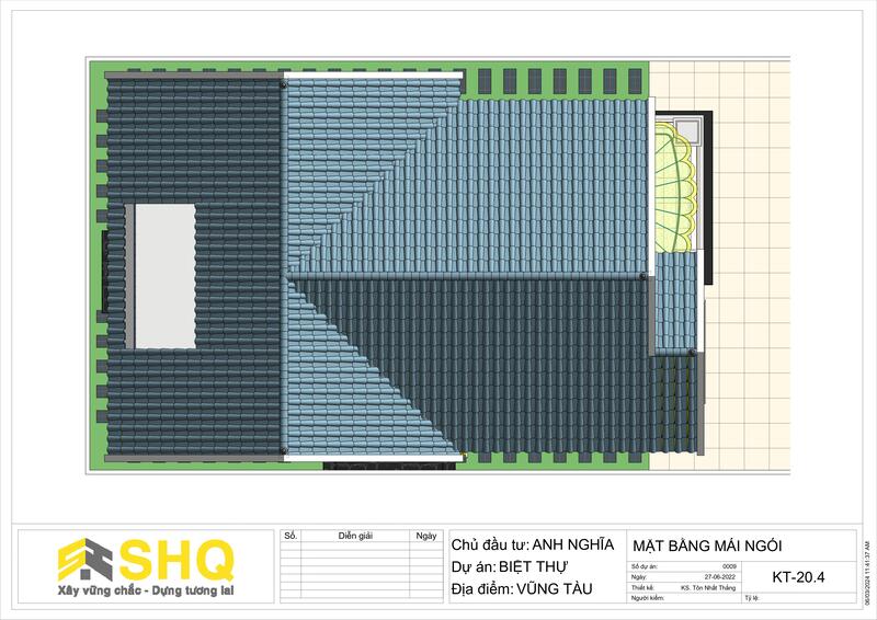 mô hình revit mái ngói thái