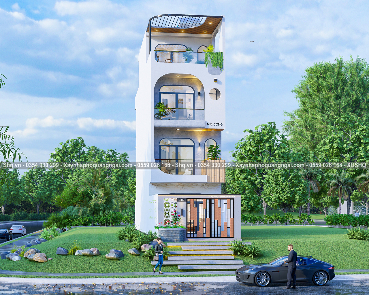 mặt tiền 4 tầng đẹp nhất