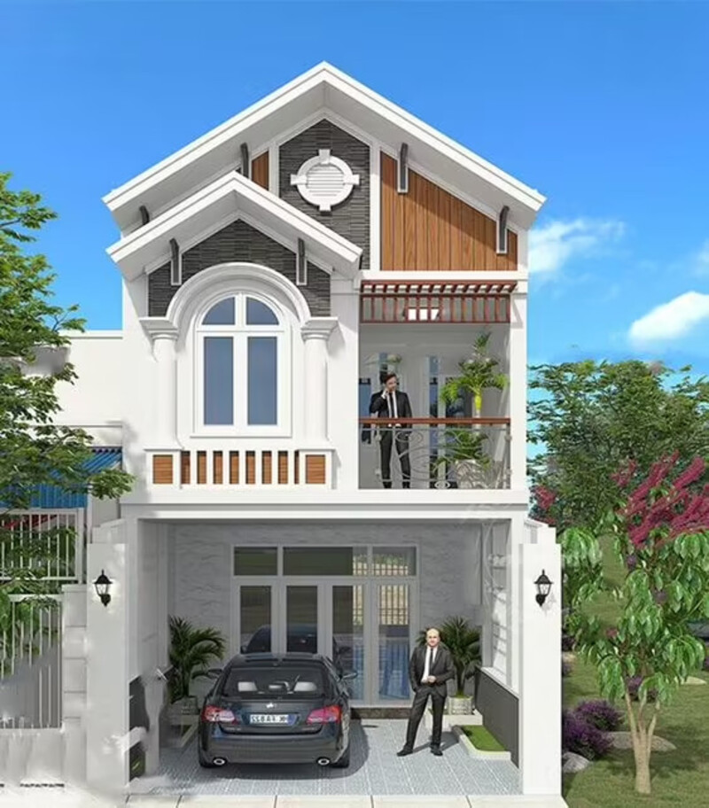 mẫu nhà mái thái 4