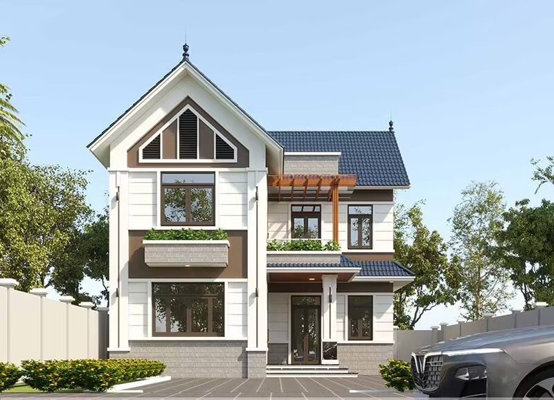 mẫu nhà mái thái 3