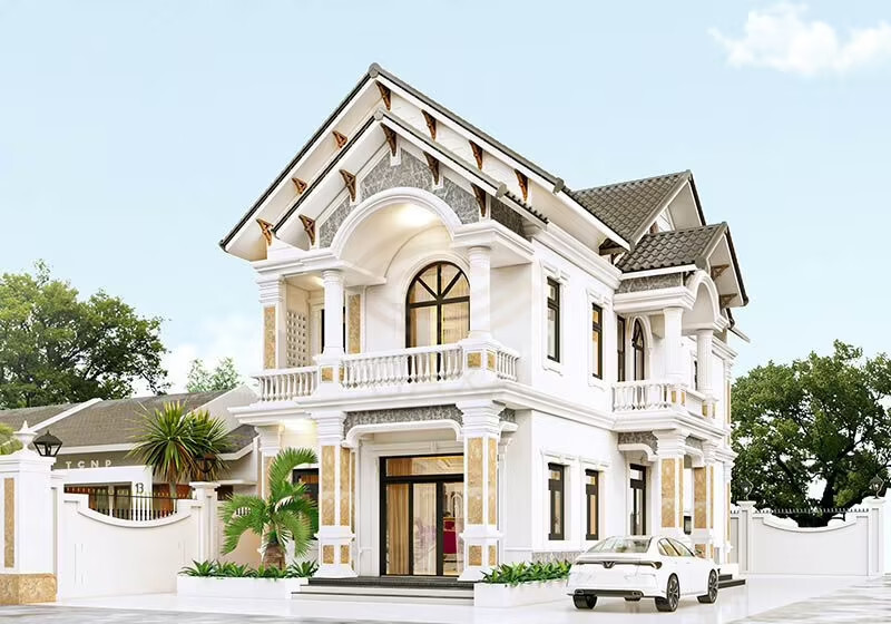 mẫu nhà mái thái 2