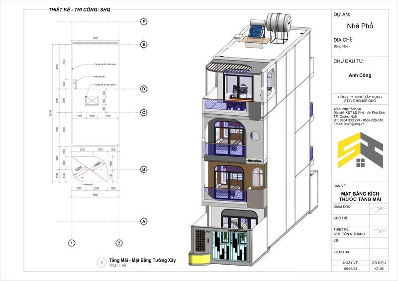 mặt bằng kiến trúc 3d revit 5