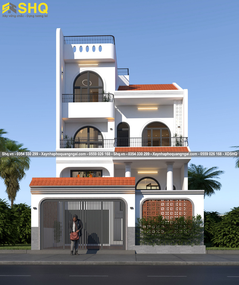 mặt tiền indochine 3 tầng 7.5m