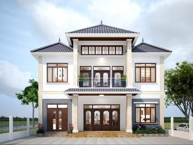 mẫu nhà mái nhật 16