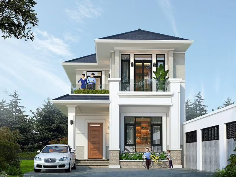 mẫu nhà mái nhật 14