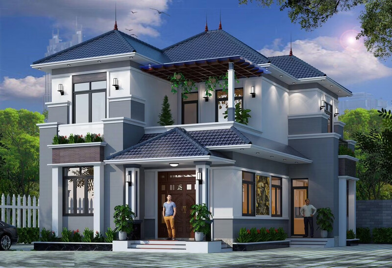 mẫu nhà mái nhật 1